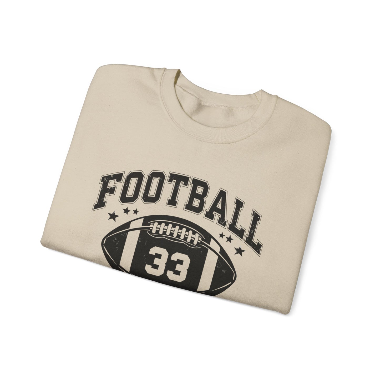 Mom Football #33 Sweatshirt for Mother's Day, Sports Mom Crewneck Jumper, Gift for Moms, Unisex Mother's Day Hoodie, Football Mom Apparel