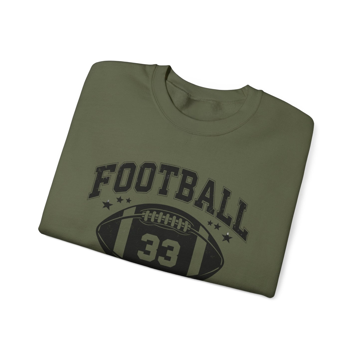 Mom Football #33 Sweatshirt for Mother's Day, Sports Mom Crewneck Jumper, Gift for Moms, Unisex Mother's Day Hoodie, Football Mom Apparel