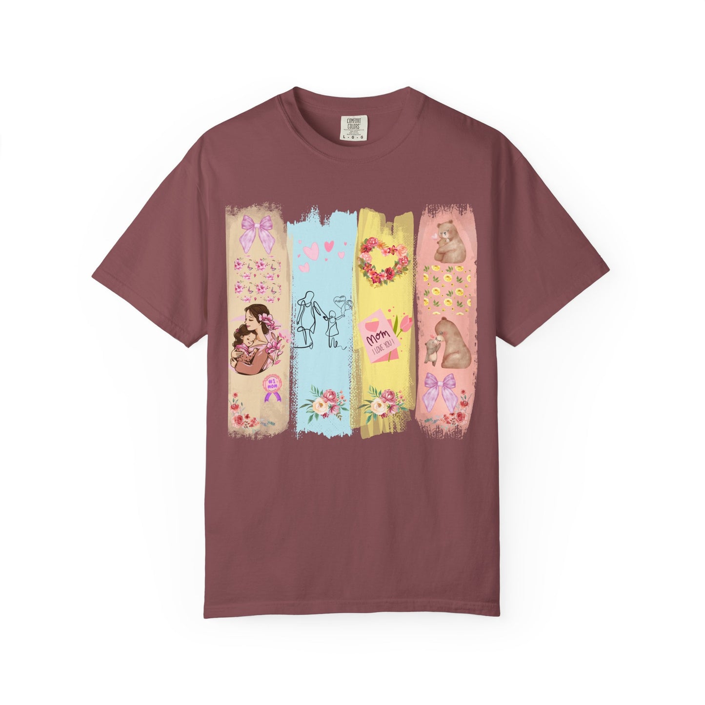 Mothers Day Brush Stroke T-Shirt, doodles themed for mothers perfect gift for moms