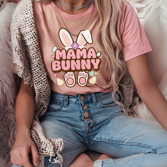 Mama Bunny Graphic Unisex T-shirt for Easter