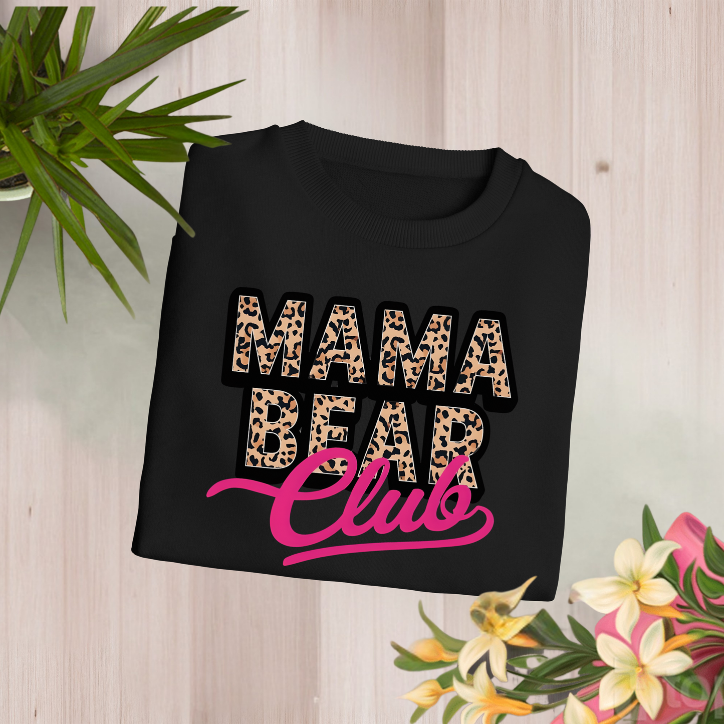 Mama Bear Club Sweatshirt, Cozy Crewneck for Mom, Perfect Gift for Mother's Day, Family Gatherings, Casual Fashion - Unisex Sweatshirt, Gift